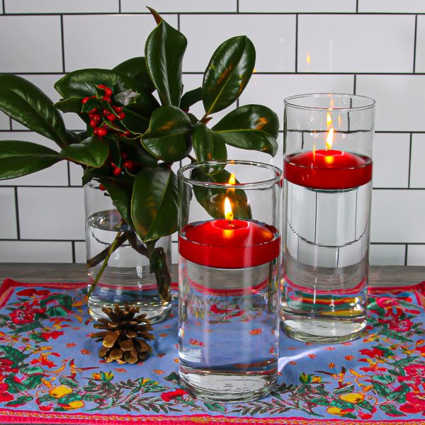 Richland Floating Candles 3  Red Set of 24 Online - Image 2