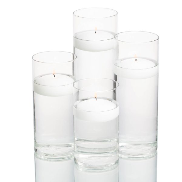 Richland Floating Candles & Eastland Cylinder Holders Set of 4 on Sale