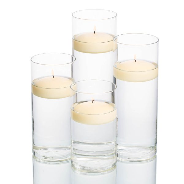 Richland Floating Candles & Eastland Cylinder Holders Set of 4 on Sale - Image 4