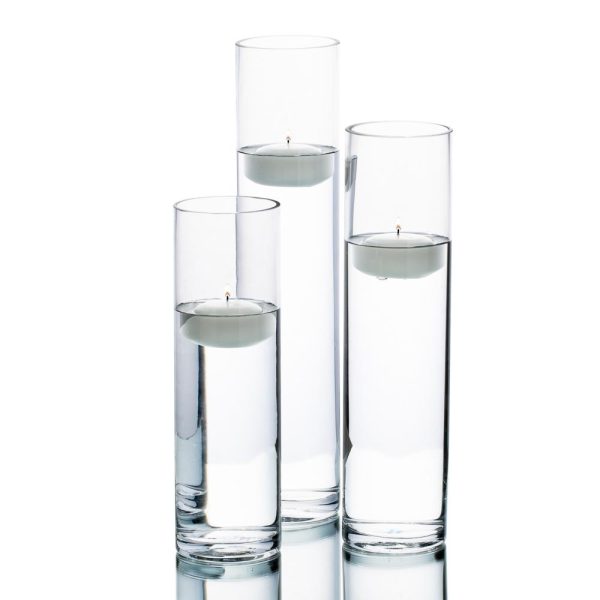Richland Floating Candles & Sloan Cylinder Vases Set of 3 For Discount
