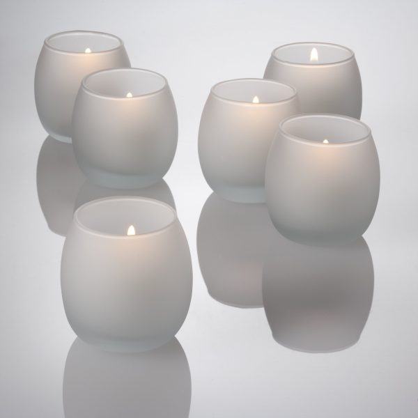 Eastland Petite Hurricane Votive Candle Holder Frosted Set of 12 For Cheap