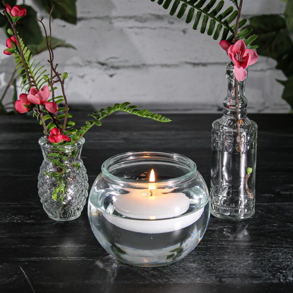 Richland Bubble Ball Vase with Rim 4  Set of 24 For Discount - Image 2