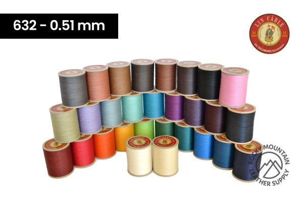 Fil au Chinois -  Lin Cable  Waxed Linen Thread (Size 632) *Full Spool Supply