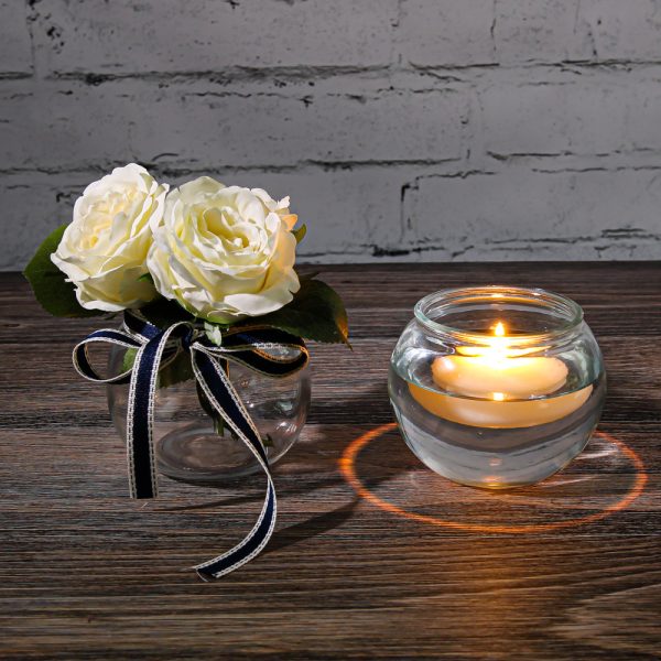 Richland Bubble Ball Vase with Rim 4  Set of 24 For Discount - Image 4