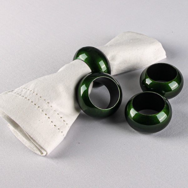 Richland Napkin Ring 2.3  Forest Green Set of 4 Online - Image 2