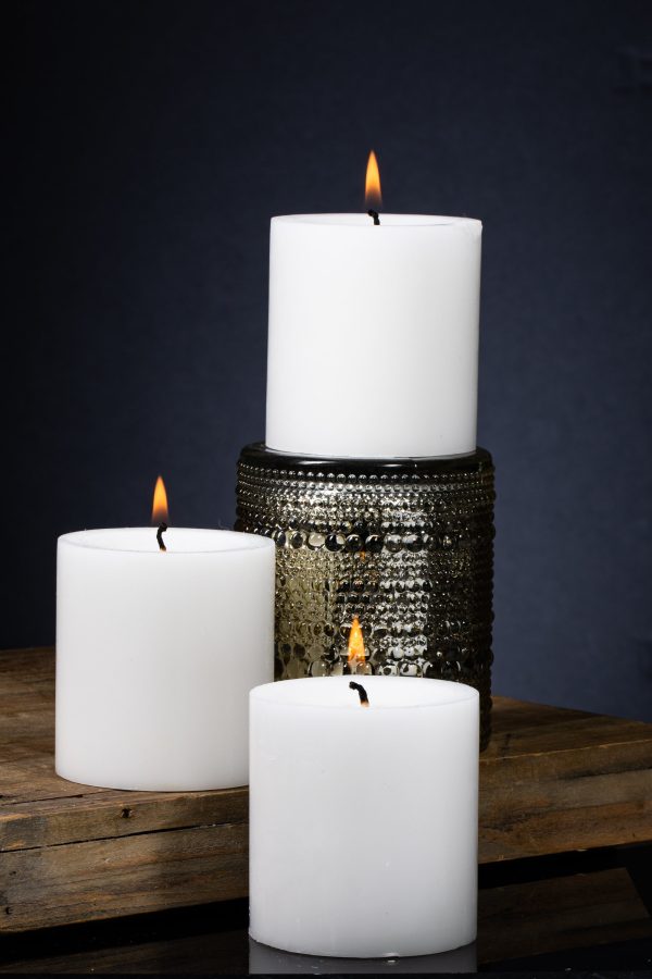 Richland Pillar Candles 3 x3  White Set of 48 For Cheap - Image 2