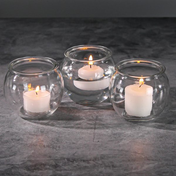 Richland Bubble Ball Vase with Rim 3  Set of 12 For Cheap