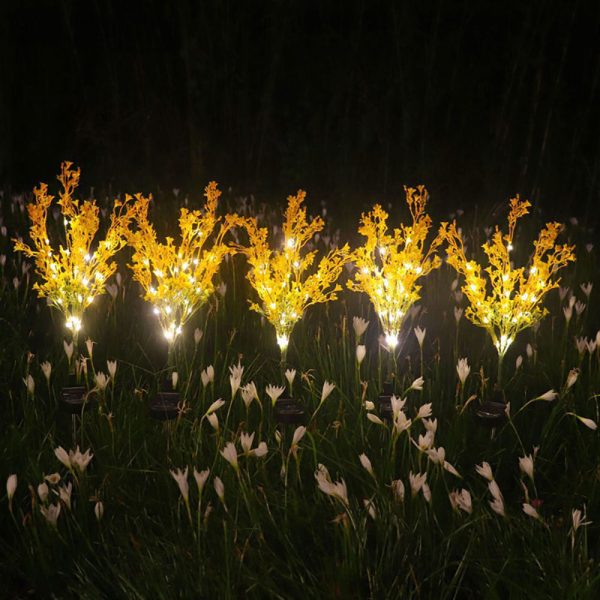 2 Pcs - Solar Powered Canola Flower Stake Light on Sale - Image 2