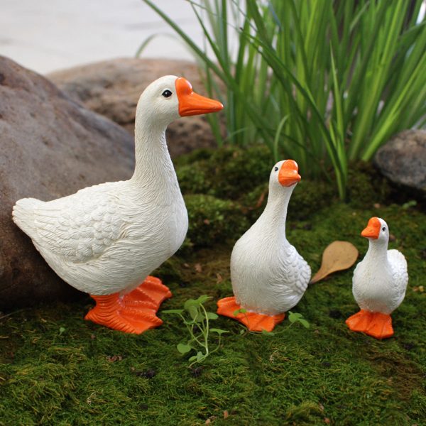 3 Pcs - Miniature Goose Garden Decor Fashion - Image 4
