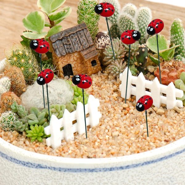 10  Pcs - Decorative Ladybug Garden Stake Online Sale - Image 4