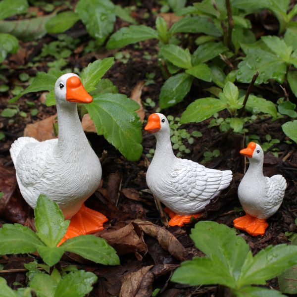 3 Pcs - Miniature Goose Garden Decor Fashion - Image 3