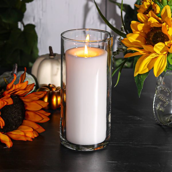 Richland Pillar Candle 6  & Eastland Cylinder Holder 7.5  inch Set of 12  (Choose your Color) Hot on Sale - Image 2