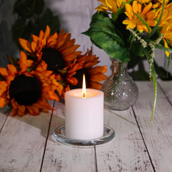 Richland Pillar Candles 3 x3  White Set of 48 For Cheap - Image 3