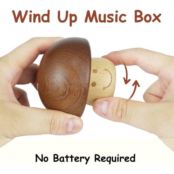 Wooden Mushroom Music Box on Sale - Image 2